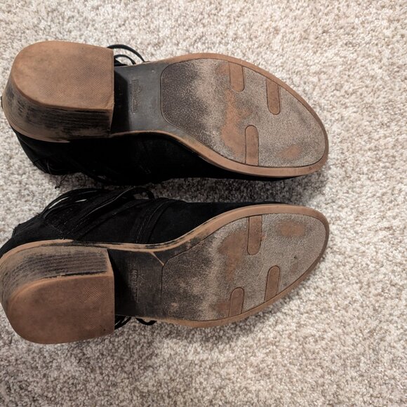 Fergalicious Black Fringe Bootie - Picture 5 of 5